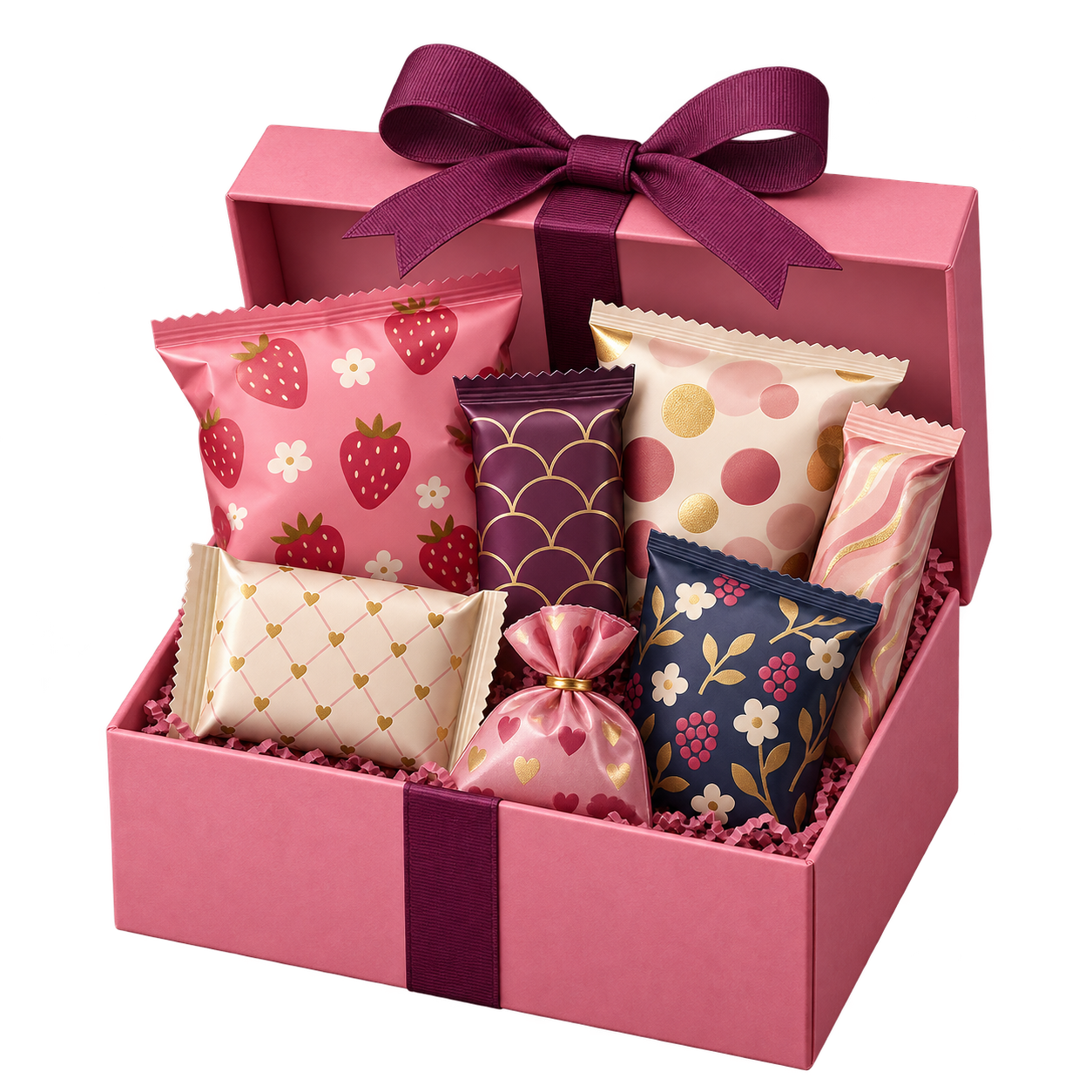 Little Joy gift box filled with British snacks